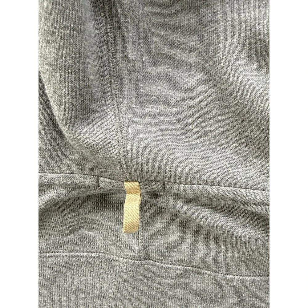 Banana Republic Mens M Gray Pullover Hoodie Sweatshirt Kangaroo Pocket Cotton